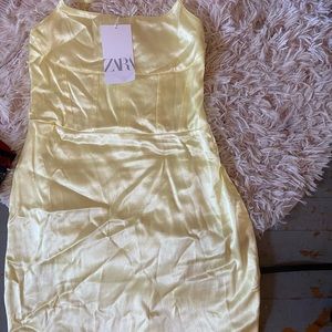 Cute golden yellow Zara dress